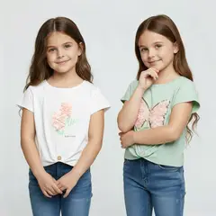 YAMP - Polo Niña Pack X2 Algodón