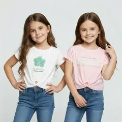 YAMP - Polo Niña Pack X2 Algodón