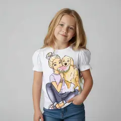 BARBIE - Polo Manga Corta Niña