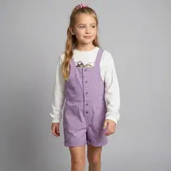 BARBIE - Jardinera Niña Más Accesorio Algodón