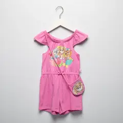 PAW PATROL - Enterizo Niña Algodón + Cartera