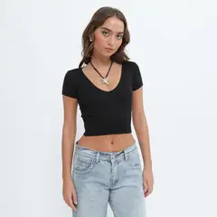 DENIMLAB - Top Manga Corta Mujer