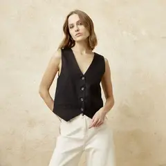 BASEMENT - Chaleco Casual Mujer