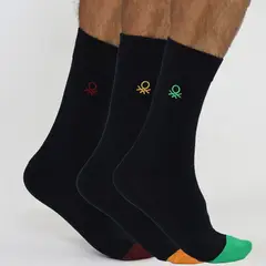 BENETTON - Medias Pack X3 Casual Hombre