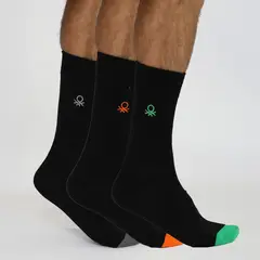 BENETTON - Medias Pack X3 Casual Hombre