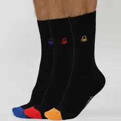 BENETTON - Medias Pack X3 Casual Hombre
