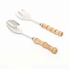 FALABELLA - Set X2 Cubiertos de Servir Bambú Capittana