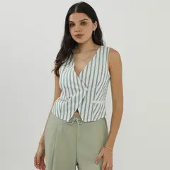 SYBILLA - Blusa Sin Mangas Mujer