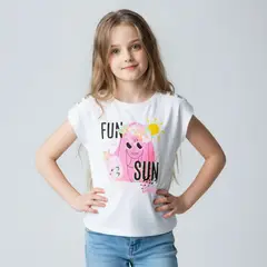 BARBIE - Polo Manga Corta Algodón Niña