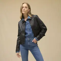 LA MARTINA - Casaca De Cuero Mujer