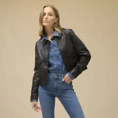 LA MARTINA - Casaca De Cuero Mujer