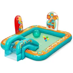 BESTWAY - Centro De Juegos Y Piscina Inflable Infantil 1,93 M X 1,52 M X 74 Cm