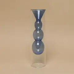 FALABELLA - Florero Capittana Azul 8x30cm