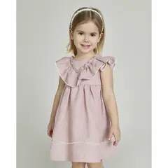 MARTIN ARANDA - Vestido Bebe Niña Lino Martín Aranda.