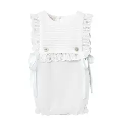 PAZ RODRIGUEZ - Enterizo Bebé Niña Punto Algodón Paz Rodríguez.