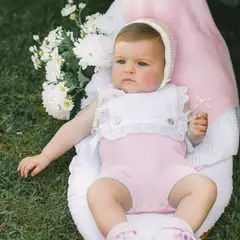 PAZ RODRIGUEZ - Enterizo Bebé Niña Punto Algodón Paz Rodríguez.
