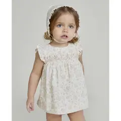MARTIN ARANDA - Conjunto Vestido Y Braguita Bebé Niña Martín Aranda.