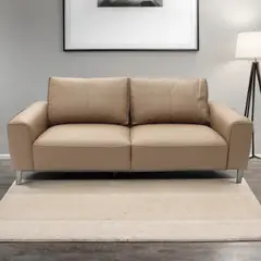 BASEMENT HOME - Sofá Charles 3 Cuerpos Cuero