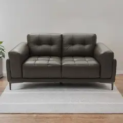 BASEMENT HOME - Sofá John 2 Cuerpos Cuero