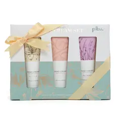 PIBU - Set De Tres Cremas De Mano Vainilla + Durazno + Lavanda 50ml C/u