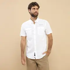 UNIVERSITY CLUB - Camisa 100% Algodón Casual Hombre