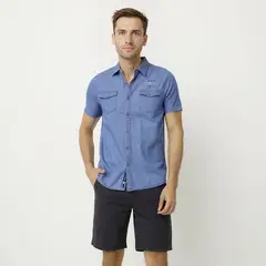 UNIVERSITY CLUB - Camisa 100% Algodón Casual Hombre