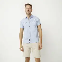 UNIVERSITY CLUB - Camisa 100% Algodón Casual Hombre