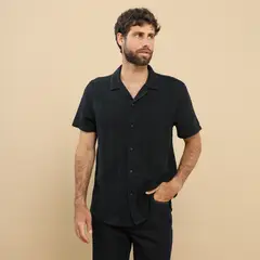 BASEMENT - Camisa Sport M Cc Tejida