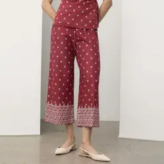 APOLOGY - Pantalón Fluido Tiro Medio Mujer