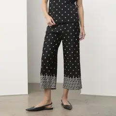 APOLOGY - Pantalón Fluido Tiro Medio Mujer