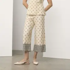 APOLOGY - Pantalón Fluido Tiro Medio Mujer