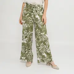 NEWPORT - Pantalón Fluido Tiro Alto Mujer