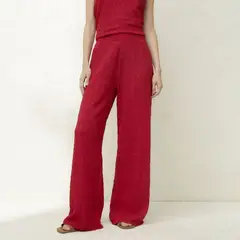 BASEMENT - Pantalón Palazzo Tiro Alto Mujer