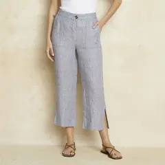 BASEMENT - Pantalón De Lino Mujer