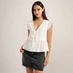 SYBILLA - Blusa Manga Corta Mujer