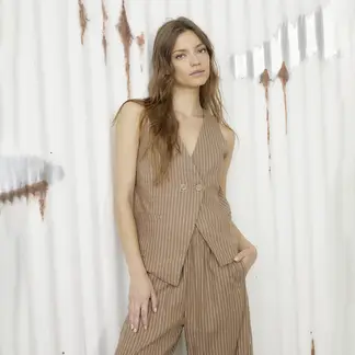 DENIMLAB - Chaleco Asimétrico Mujer