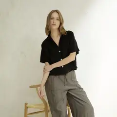 BASEMENT - Blusa Manga Corta Mujer