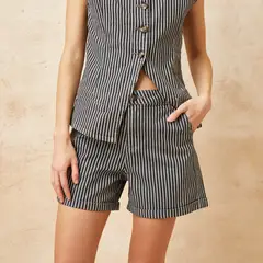 BASEMENT - Short Denim Mujer