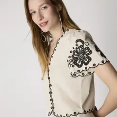 BASEMENT - Blusa Manga Corta Mujer