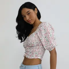 SYBILLA - Blusa Manga Corta Mujer