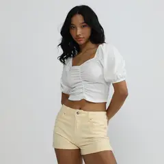 SYBILLA - Blusa Manga Corta Mujer