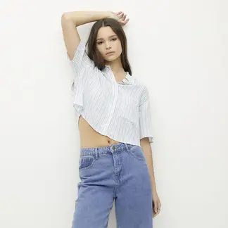 SYBILLA - Blusa Manga Corta Mujer