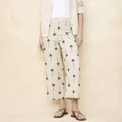 BASEMENT - Pantalón Bordado Mujer