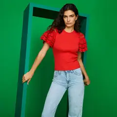 BASEMENT - Polo Manga Corta Mujer