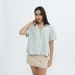 SYBILLA - Blusa Manga Corta Mujer