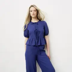 SYBILLA - Blusa Manga Corta Mujer