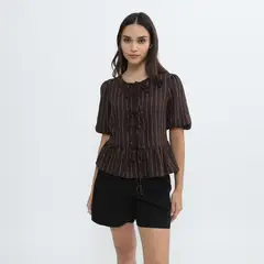 SYBILLA - Blusa Manga Corta Mujer