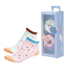 SYBILLA - Pack X2 Medias Cortas Donuts