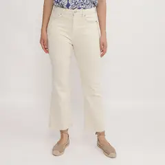 BASEMENT - Jean Flare Tiro Alto Mujer