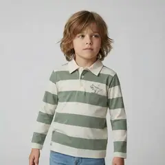 YAMP - Polo Niño Manga Larga Algodón